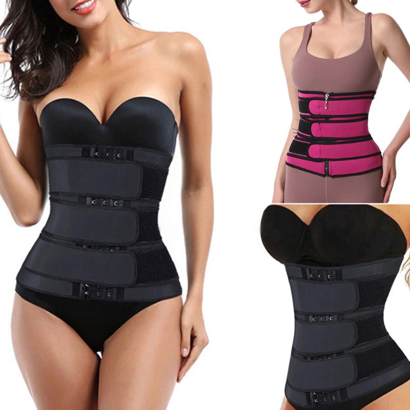 

Body Shaper Waist Cincher Corset Sweat Slimming Tummy Control Shaperwear Fitness Body Shaper Waist Trainer Belt Dropship, Rose red
