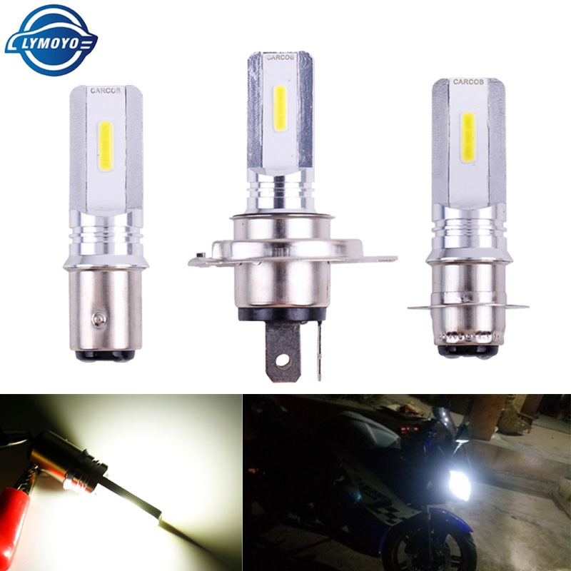 

1PCS H4 P15D BA20D Led COB Motorcycle Headlight Car H4 Led Fog Light Fog Head Lamp Headlight Super bright 12V