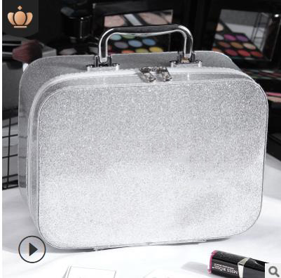 

Make Up Bag Case New Arrival Shinning Urban Beauty Capacity Big Solid Zipper Pu Leather Best Selling Plain Hand