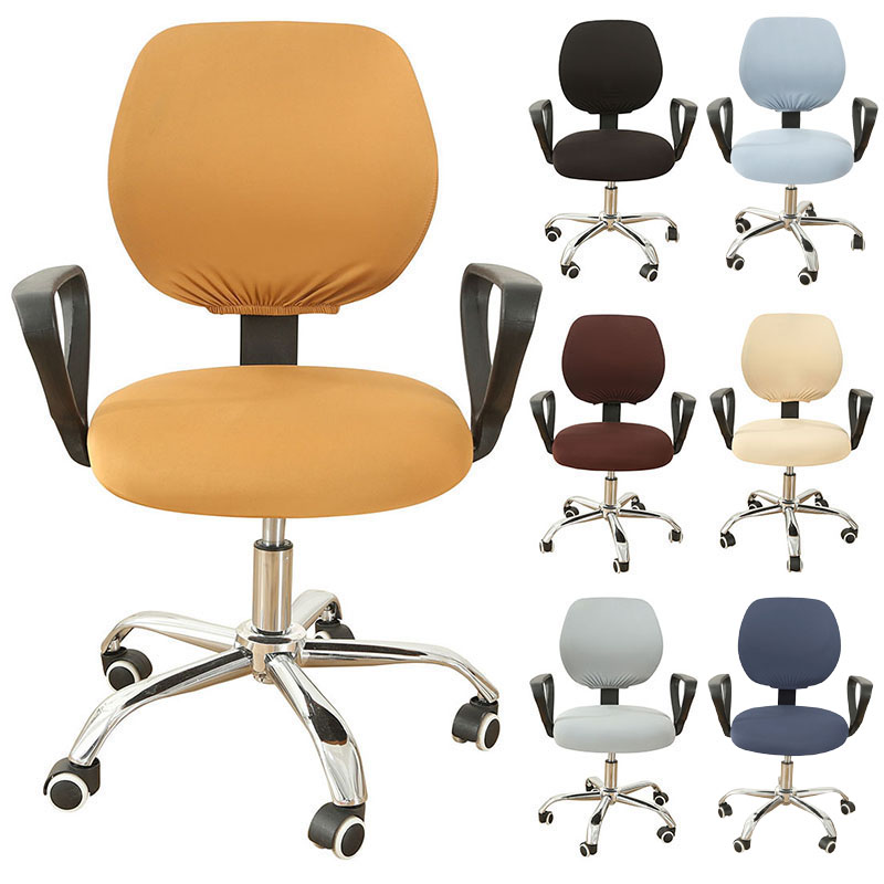 

Office Computer Chair Cover Elastic Armchair Covers Anti-dirty Chair Protector Removable Rotating Lift Seat Case Cover