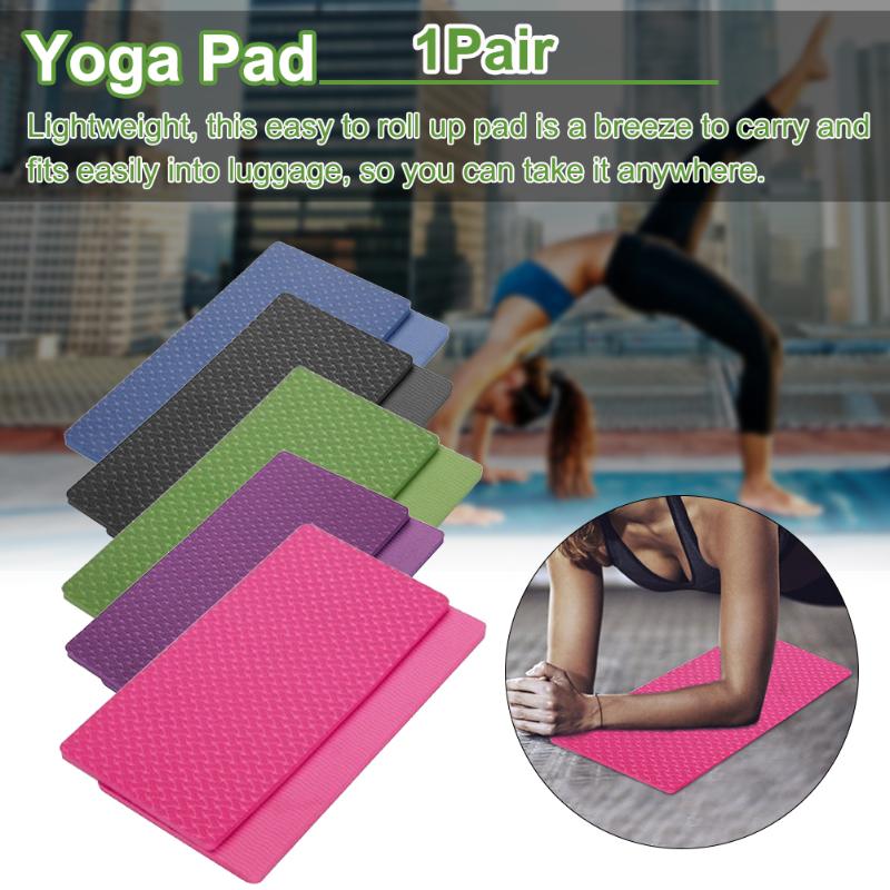 

1pair Garden Work Pilates Sports Fitness Plank Yoga Knee Pad Anti Slip Elbow Mat Floor Exercise Home Gym Wrist Workout Protector, Red