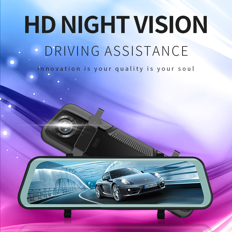 

F900 Hard drive camcorder 9.66 inch colorful screenRear view camera car dvr