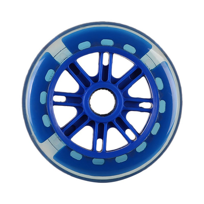 

Scooter Transparent PU Flash Wheel 5 Inch Luminous Wheel Scooter DIY Accessories Skateboard Parts, Red