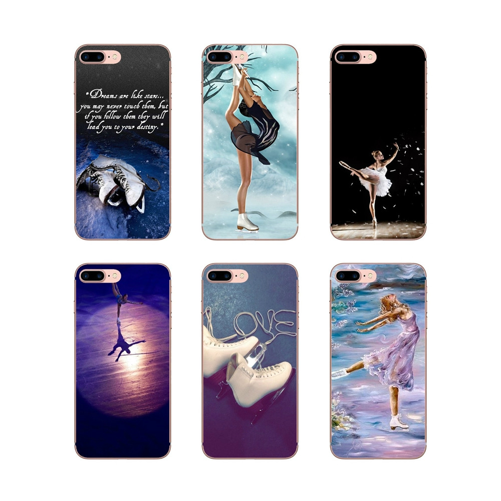 Soft Transparent Shell Covers For iPhone 6 6S 7 8 Plus 11 Pro X XS MAX XR SE 2020 Figure skating and Ice Skating Case-image-563330187