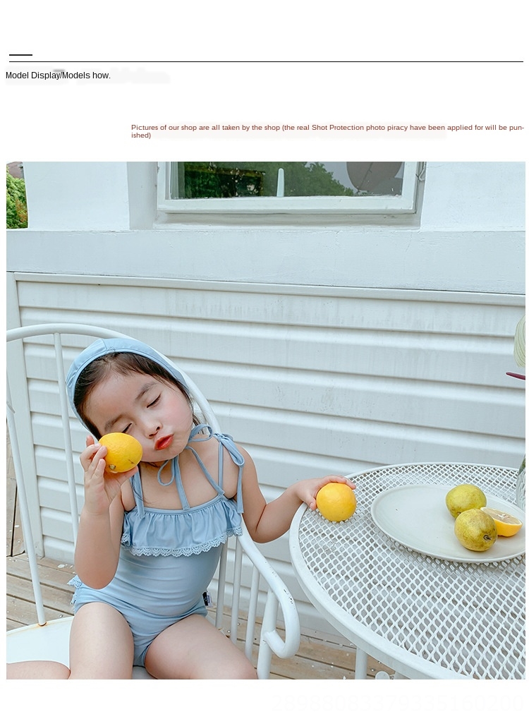 2021 Korean Childrens Bikini Swimsuit Childrens Cute Girl Baby Princess