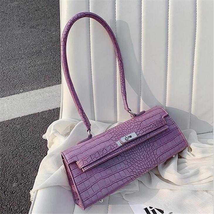 

Factory wholesale women handbag embossed leather shoulder bag street trend crocodile pattern womens armpit bags fashion leathers messenger handbags