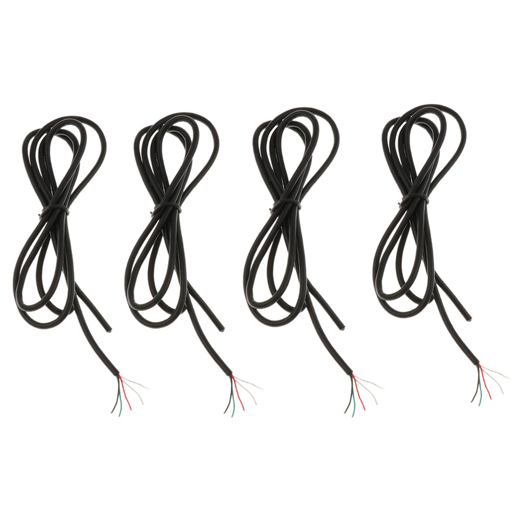 

4pcs Practical Shielding E Guitars Connecting Power Wire 4 Core