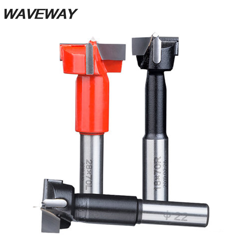 

WAVEWAY 17mm-30mm Wood Drill Bit 70mm Length Router Bit Row Drilling for Boring Machine Gang drills for Wood Carbide Endmill