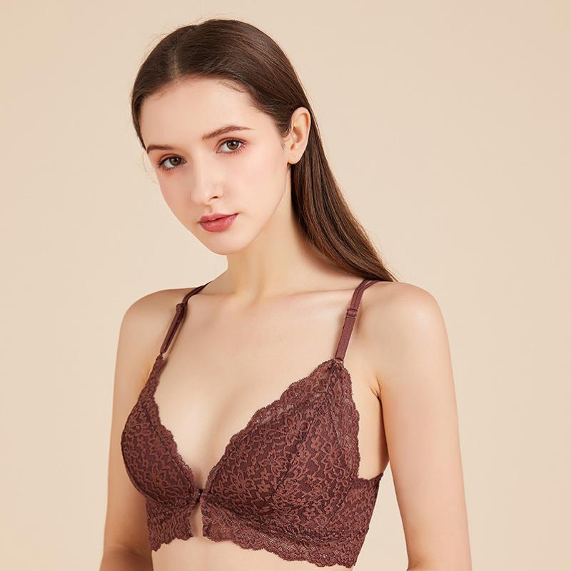

Pure Mulberry silk bra Spring and summer new sexy beautiful back bra silk underwear female breathable seamless Everyday Soft