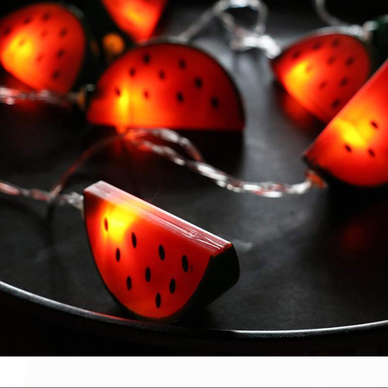 

BRELONG 10LED string light battery-powered watermelon-shaped fairy-tale flashing lights, Christmas lights 1 pc