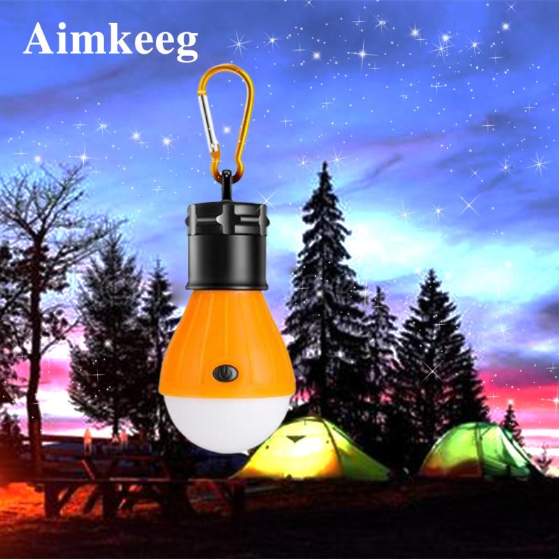 

Portable LED Bulb Emergency Lamp Mini 3 Mode Hanging Hook Carabiner Oudoor Waterproof Tent Light for Camping Lighing