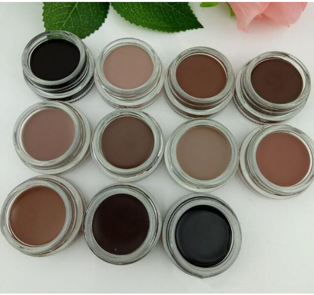 

Newest Eyebrow Waterproof Pomade Eyebrow Enhancers Makeup 11 Colors With Retail Package Soft Medium Dark Ash Brown Chocolate CARAMEL, Mixed color