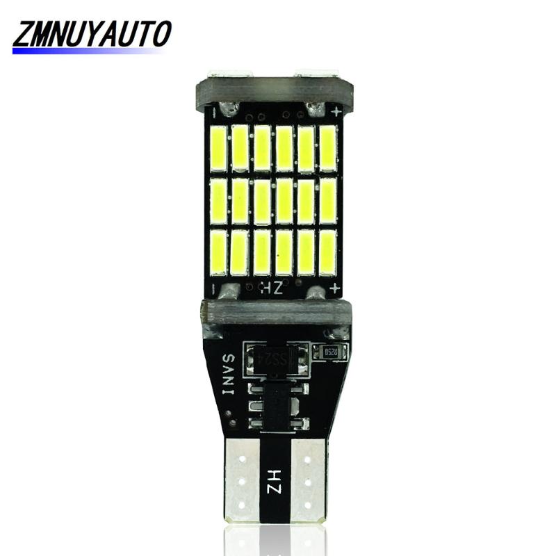 

1000Lm CANBUS LED T15 912 921 W16W Led Bulb White Red Yellow 4014 45SMD Error Free Car Backup Reserve Lights Auto Brake Lamp 12V, As pic