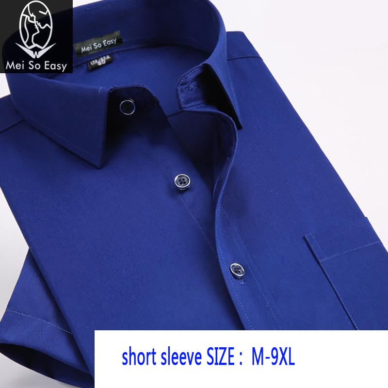 

Tide summer high quality new arrival fashion male Plaid formal casual men's shirt short sleeve super large plus size -8XL 9XL, 7951