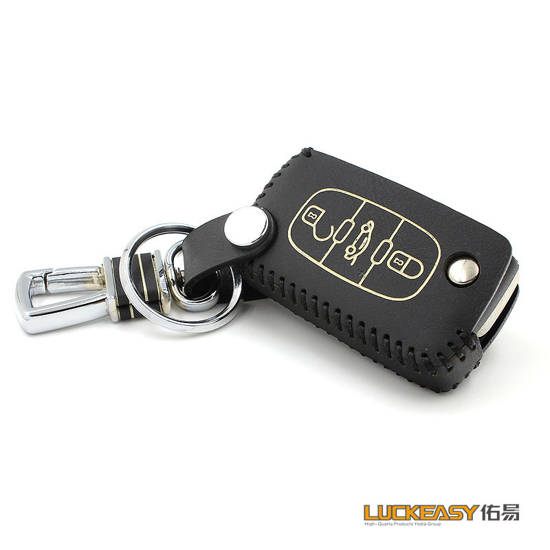 

car KEY cover for Peugeot 308 408 2009/2012 C5 C-Triomphe 2008-2010 Grand C4 Picasso 2009 leather key, Light yellow
