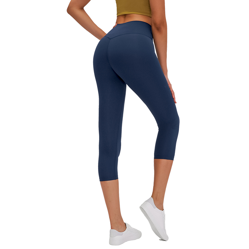 

No Embarrassing Line Yoga Pants High Waist Hips Slim Slimming Yoga Pants Female Sports Fitness Cropped, Flame red