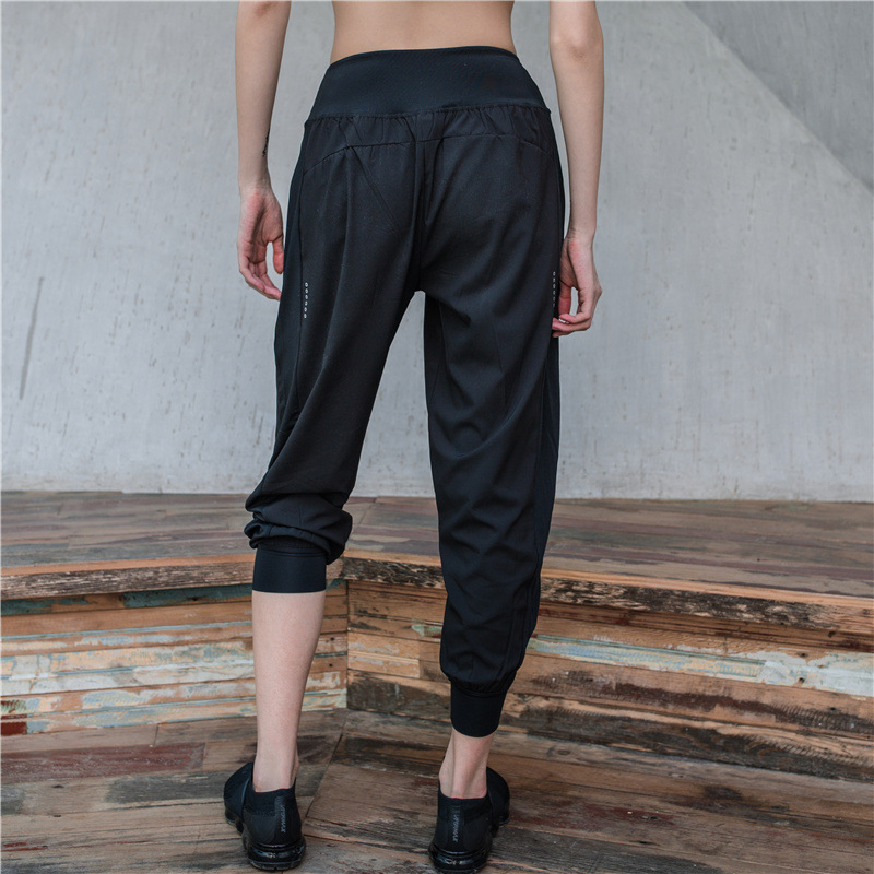 

Yoga Pants Loose Leggins Sport Women Fitness Gym LeggingsSweat Pants Active Wear Jogging Harem Athletic Sweatpants, Black