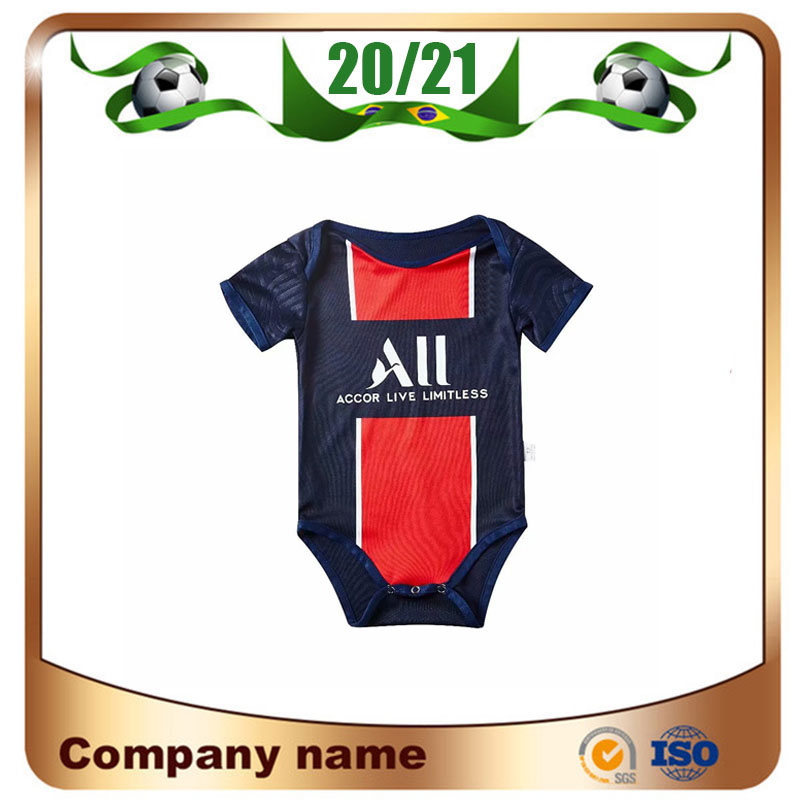 

20/21 Baby Soccer Jersey 2020 Home NEYMAR JR Kids Kit Soccer Shirts MBAPPE 9-18 Months Paris Child Football Romper Uniforms