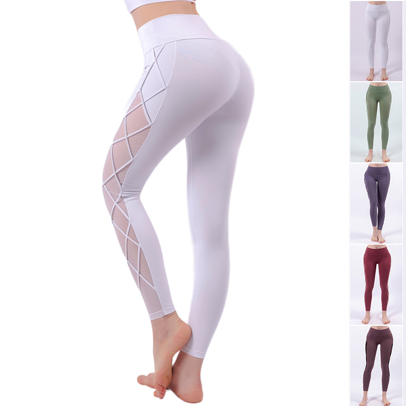 

New Style Yoga Pants Women High waist Nude Hip-fitting Fitness Pants Quick-drying Running Sports Leggings Active Size