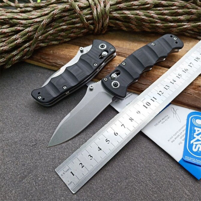 

Bench 484 made 484s M390 steel G10 tactical folding knife Axis hunting self defense pocket knife BM 9600 535 outdoor jungle survival knife