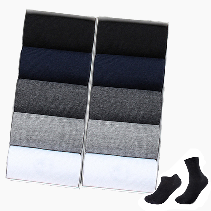 

2020 Men's Cotton Socks New styles 10 Pairs / Lot Black Business Men Socks Breathable Autumn Winter for Male US size J837, 3colors