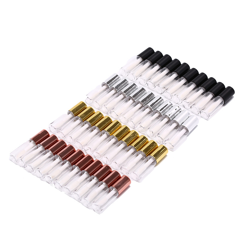 

Gloss Elegant Tube Empty Bottle Round Liquid Lip Lipgloss Plastic Rose Gold 1.2ml