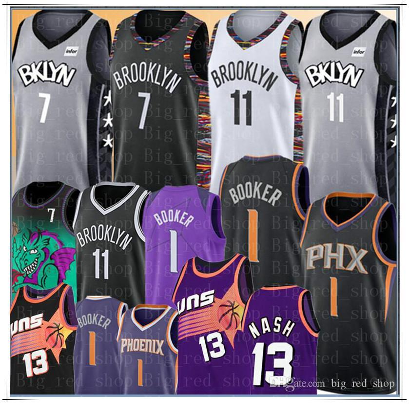 

7 Kevin Durant Kyrie NCAA 11 Irving Jersey College Devin 1 Booker Steve 13 Nash Jersey 2019 New Basketball Jerseys Cheap Wholesale, Black;red