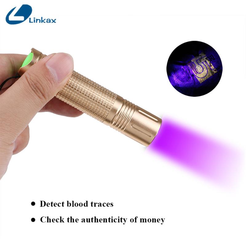 

365nm UV Money Checking Led Torch Lamp for Gems Jewry Detecting Baby Stuffs Scorpion Hunting Light