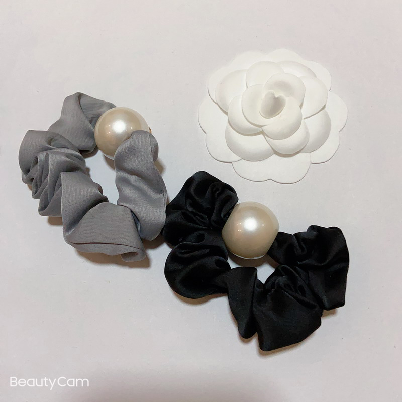 

2 color fashion C pearl hair tie luxurious head rope hair rope for Ladies collection luxurious design headdress fashion jewelry for vip gift, Pink
