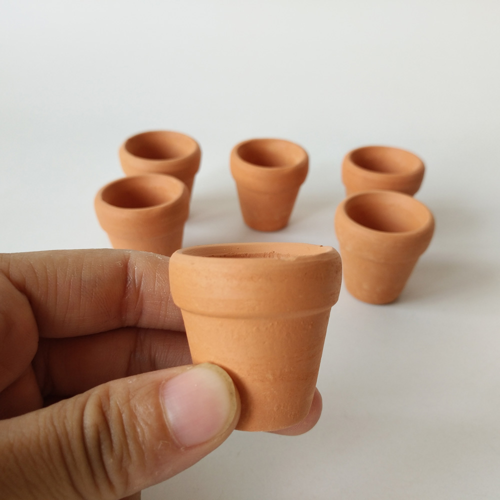 

D3XH3CM Mini Ceramic Flower buckets clay Succulent planter garden Ceramic small terra cotta pots Nursery pots