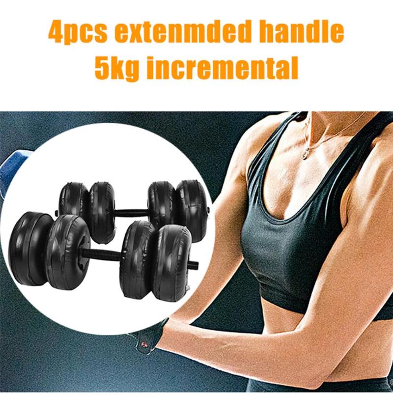 

16-25Kg Fitness Adjustable Water-Filled Dumbbell Fitness Equipment Convenient Water Injection Dumbbell Calleras Crossfit, Red
