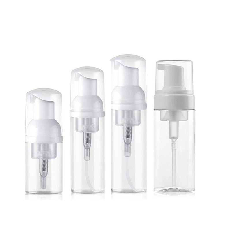 

12pcs 30ml 50ml 60ml 100ml 150ml 200ml Plastic Foam Pump Bottles with White Foamer Pumps and Transparent Caps