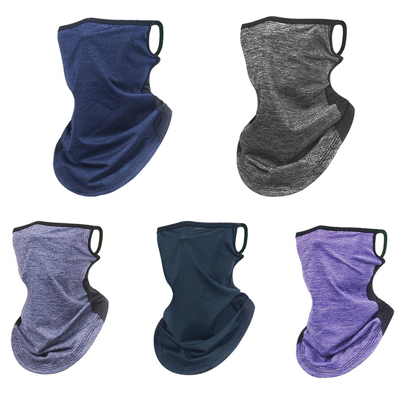 

Summer Outdoor Cycling UV Protection Hanging Ear Scarf Face Cover Neck Gaiter Elastic Breathable Neck Gaiter Face Scarf, Pp