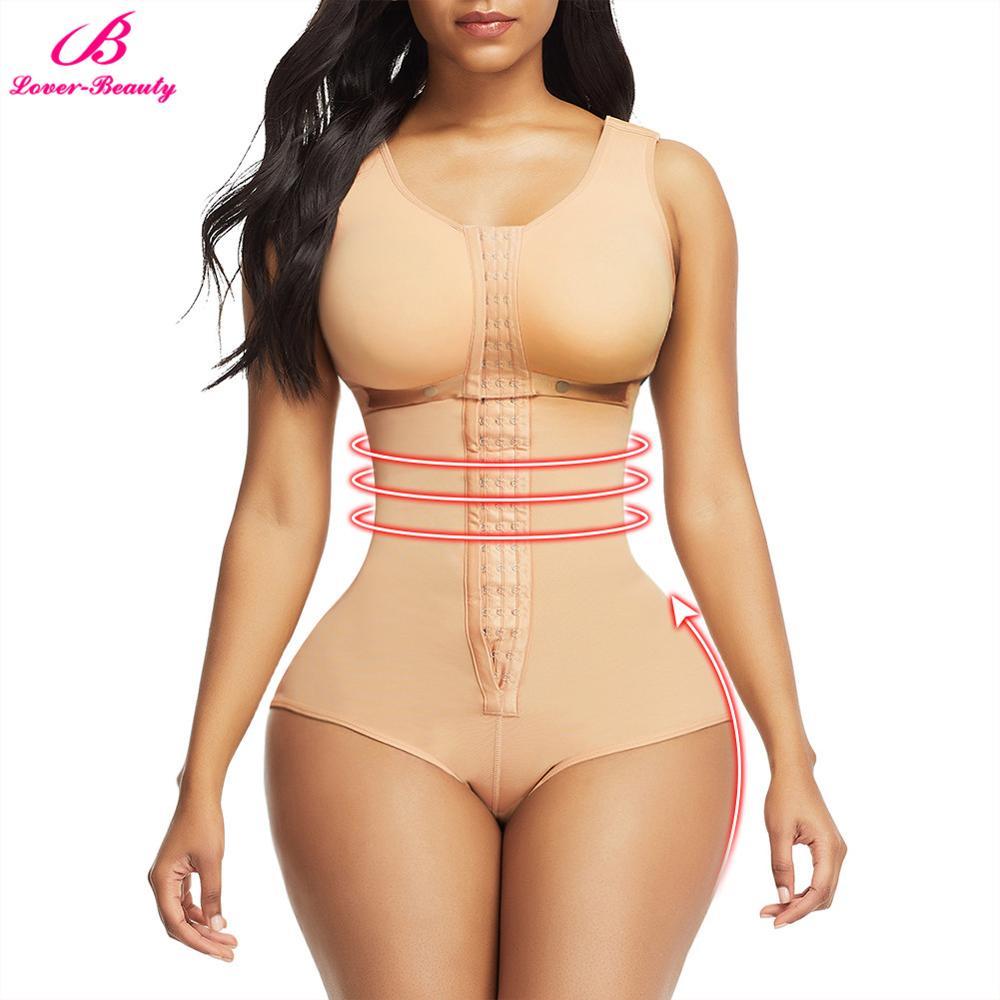 

Lover-Beauty Full Body Shaper Slimming Belt Girdle Corset Butt Lifter Tummy Control Underwear Postpartum Waist Trainer Shapewear Y200710, Black;white