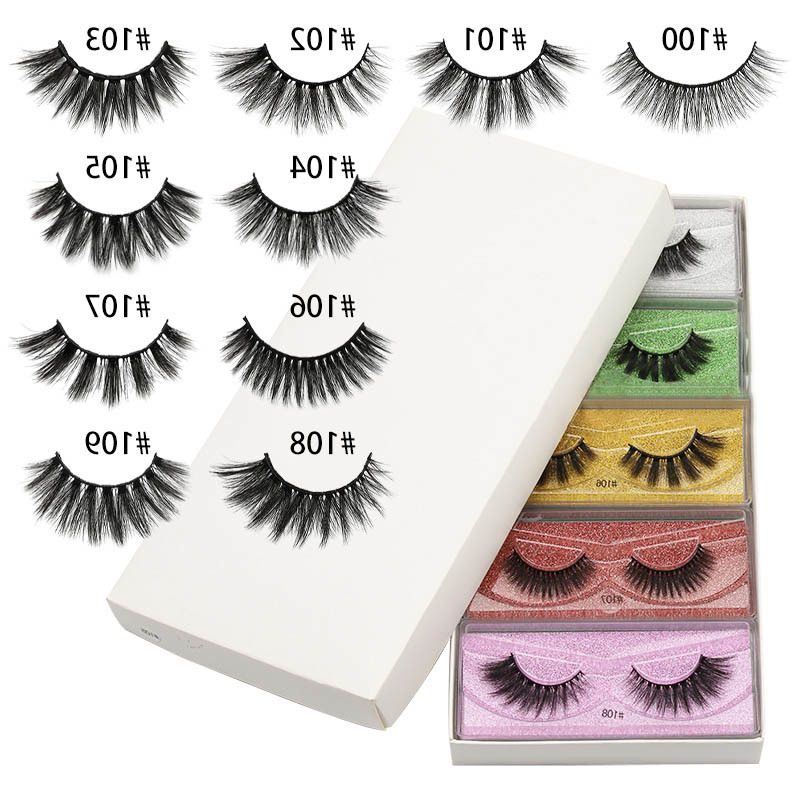 

Wholesale 3d Mink False Eyelashes 10/20/30/50/100 Pairs Fluffy Wispy Fake Lashes Natural Long Makeup Lash Extension In Bulk