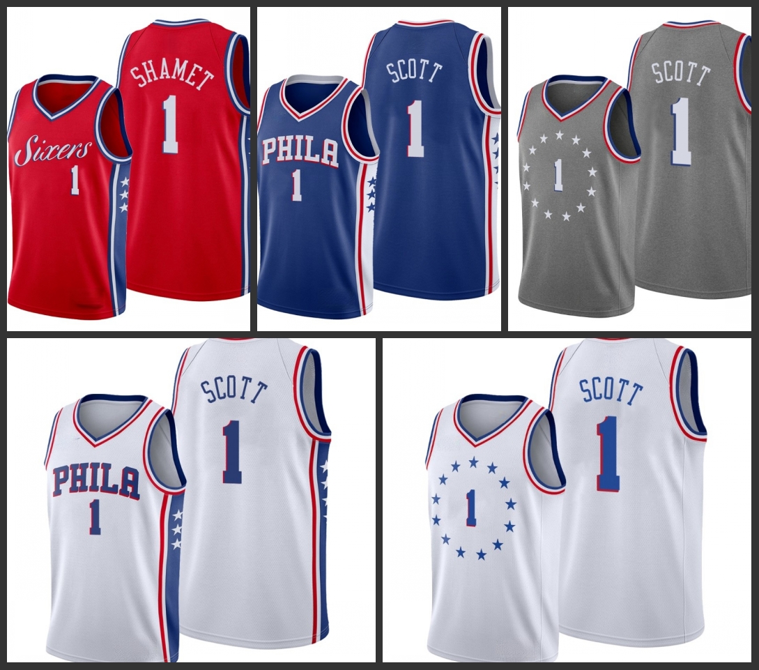 

Philadelphia 76ers Mike Scott Men City Basketball Jersey, Black