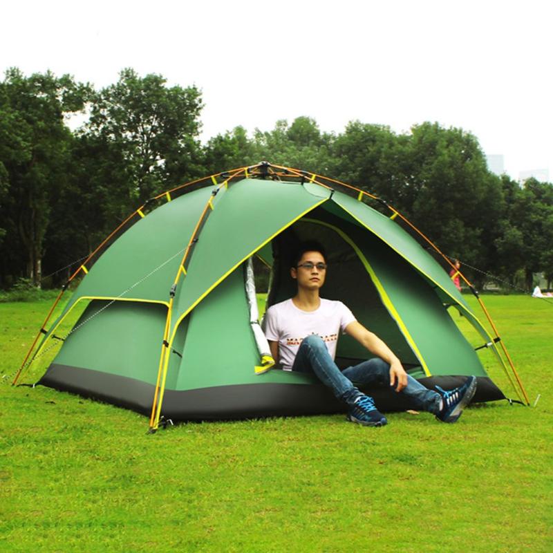 

DESERTCAMEL CS070-3 Three-used Automatic Tent Portable Rainproof Tent Double Layers Outdoor Camping Hiking For 2 Persons