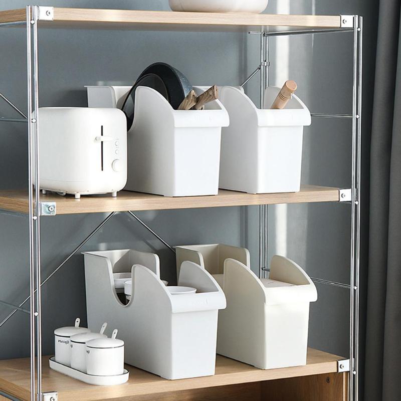 

Grade Plastic Pulley Pot Lids Cover Cookware Seasoning Storage Box Shelf kitchen gadget accessories Kitchen storage