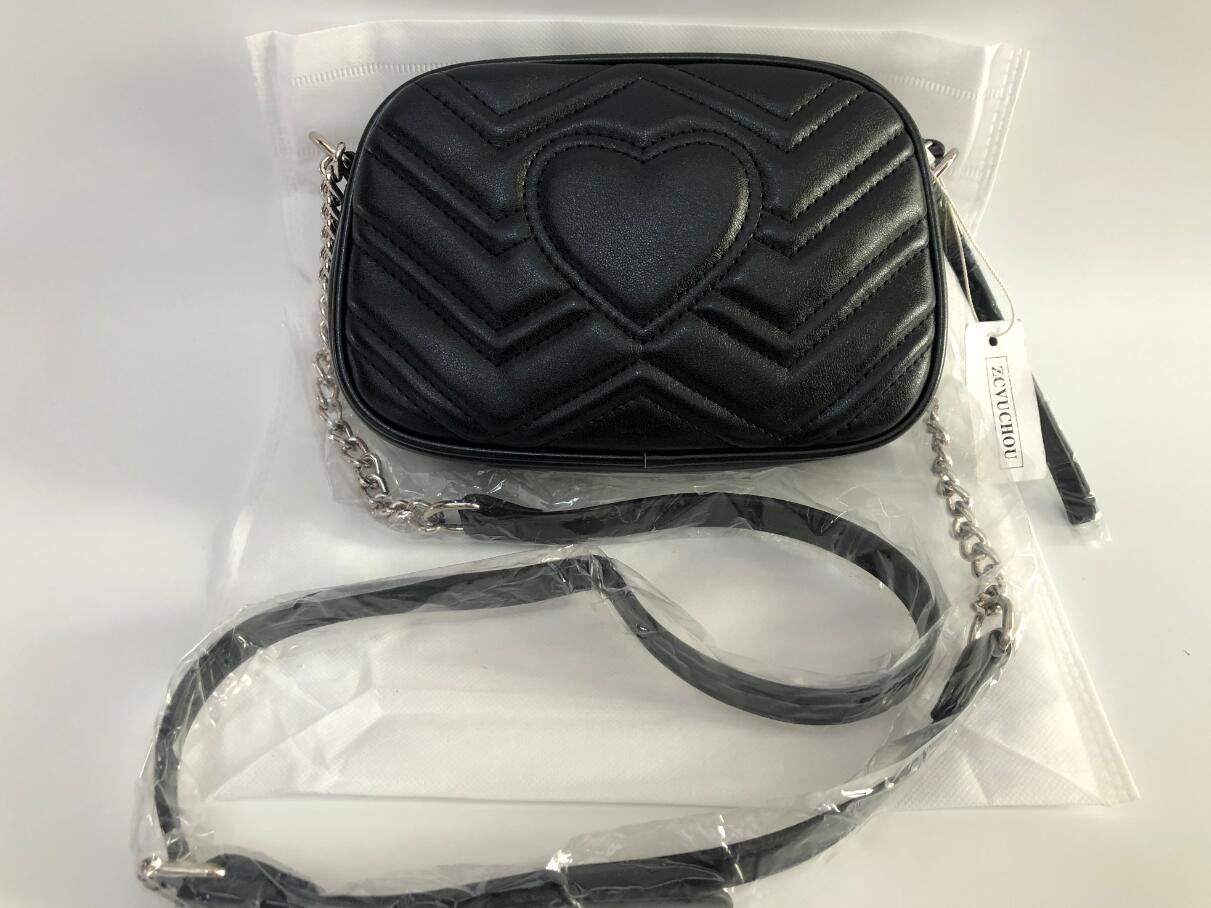 

Wholesale leather hobo for women shoulder bag for women Chest pack lady Tote chains handbags presbyopic purse messenger bag handbags, Light green silver bar