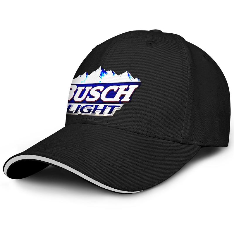 

Unisex Busch Light Beer logo Fashion Baseball Sandwich Hat Design Personalized Truck driver Cap In Case Of Accident My Blood Type Is 3D, Blue;gray
