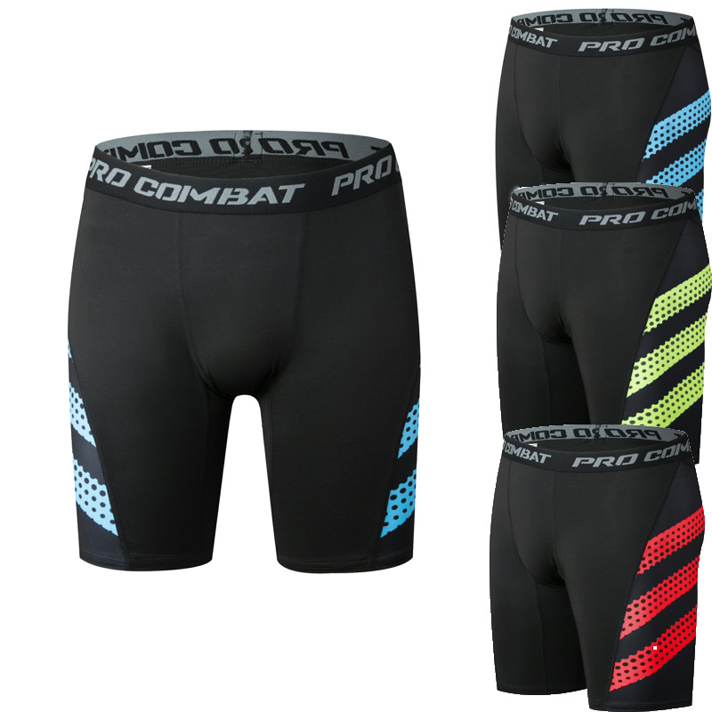 

E-Baihui 2020 Sports Tights Men's Basketball Training Shorts, Running Breathable Camouflage, Fitness Stretch Five-point Pants 2020, Green