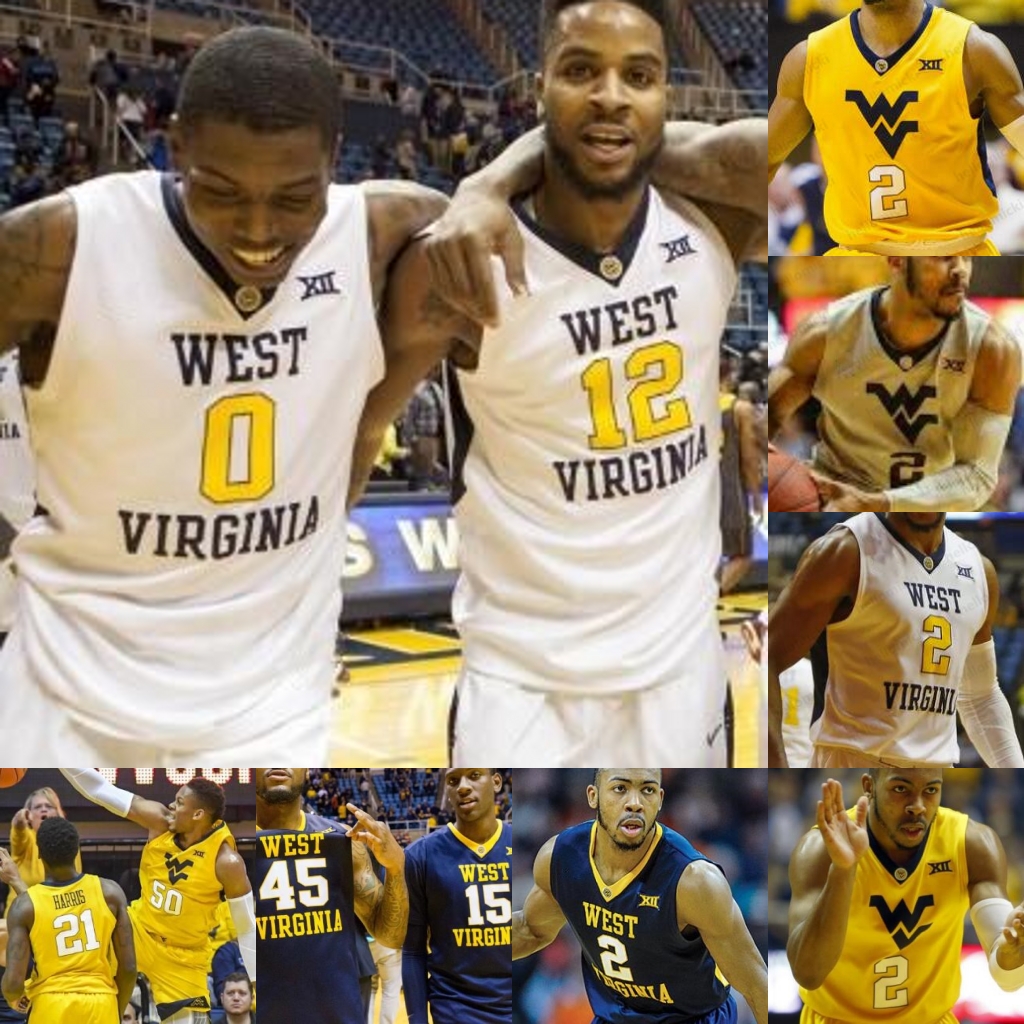 WVU West Virginia Mountaineers maillot cousu de basket-ball Derek Brandon Culver Knapper Gabe Osabuohien Miles McBride McCabe