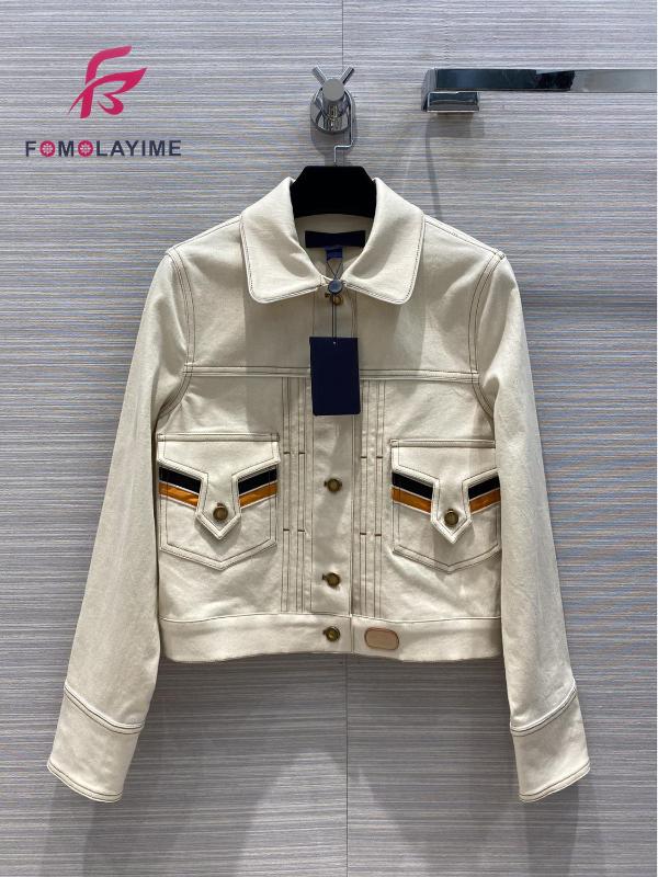 

Autumn Luxury Women' Coat Modern Retro Pocket Decorated Cowboy Coat, As pic