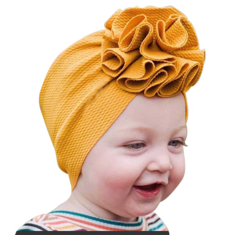 

Newborn Baby Hat Cute Knotted Head Wrap Soft Warm Beanie Cap Turban Hat for Infant Girls Boys, White