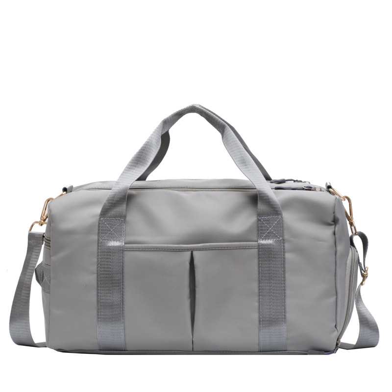 

Sports Yoga Fitness Bag Female Large Travel Luggage Bag Gym Training Messenger Dry and Wet Combo Shoes Pack, Black