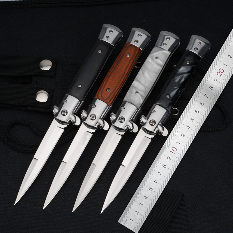 

factory supply outdoor resin handle custom logo pocket knife assisted folding survival knife for camping EDC hiking rescue