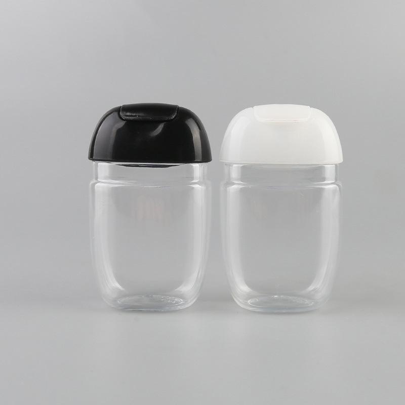 

hand sanitizer bottle PET plastic half round flip cap bottle children s carry disinfectant hand sanitizer bottles