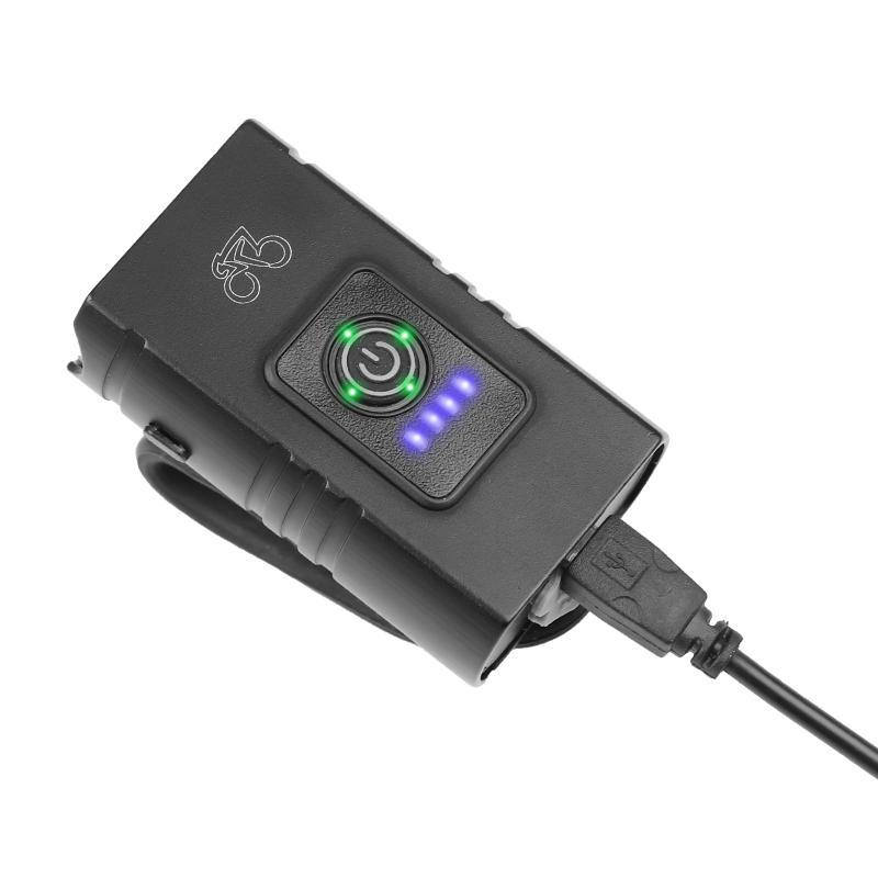 

2 T6 LED Bicycle Light High Brightness USB Rechargeable Bike Light for Outdoor