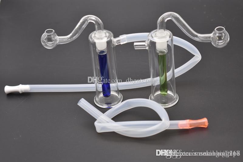 

Mini Glass Oil Burner Bong for dab rigs Bongs 10mm Ash Catcher Hookah Pipe Smoking water bubbler pipe with 10mm glass oil burner pipe