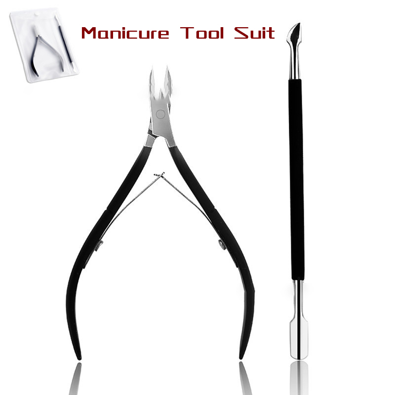 

Nail Art Exfoliating Tools Set Nail File Cuticle Nipper Tool Spoon Pusher Remover Cutter Clipper Trimmer Scissors Manicure Tool